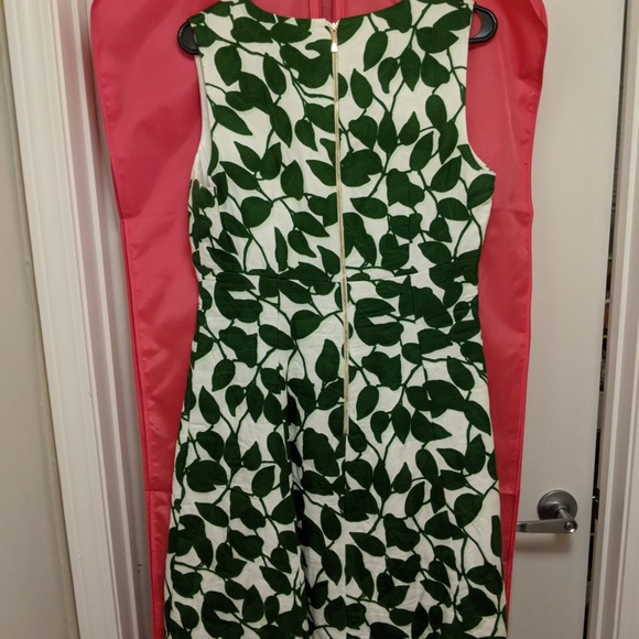 Kate Spade Garden Leaves A-Line Dress - Picture 4 of 9